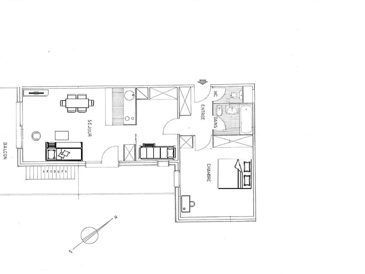 Appartement 2 Pieces + Cabine Pour 6 Pers, Meribel Altiport, Pied Des Pistes Et Golf, Parking Inclus - Fr-1-411-9 Les Allues 0*,  Frankrike